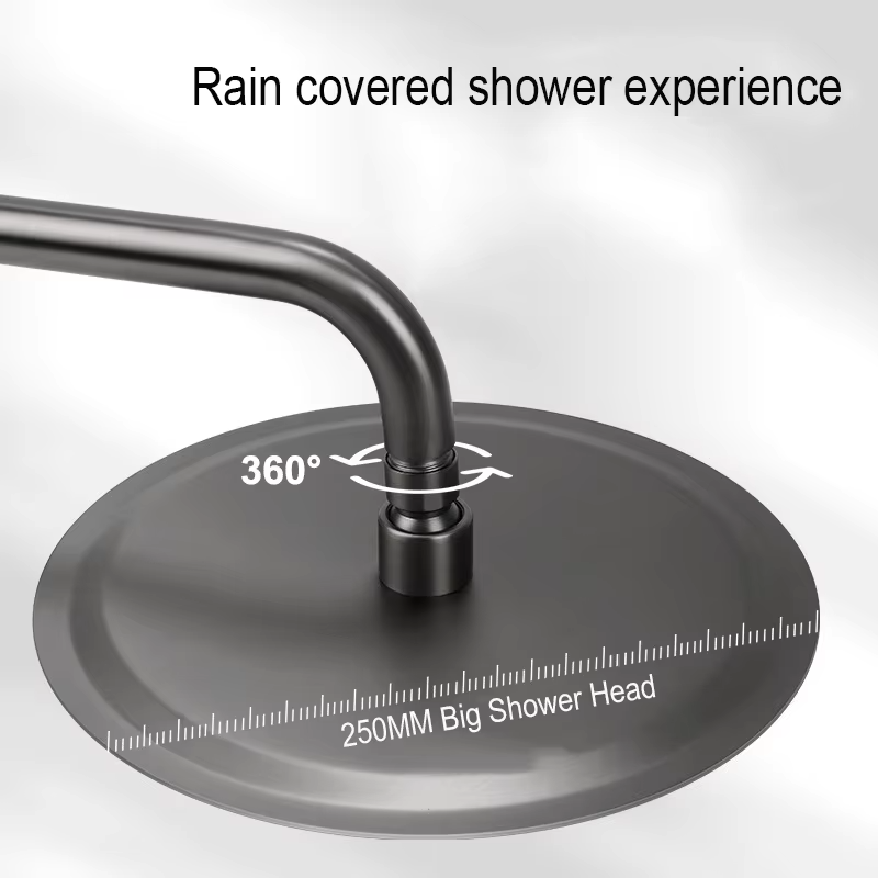 Matte Black Concealed Shower Set