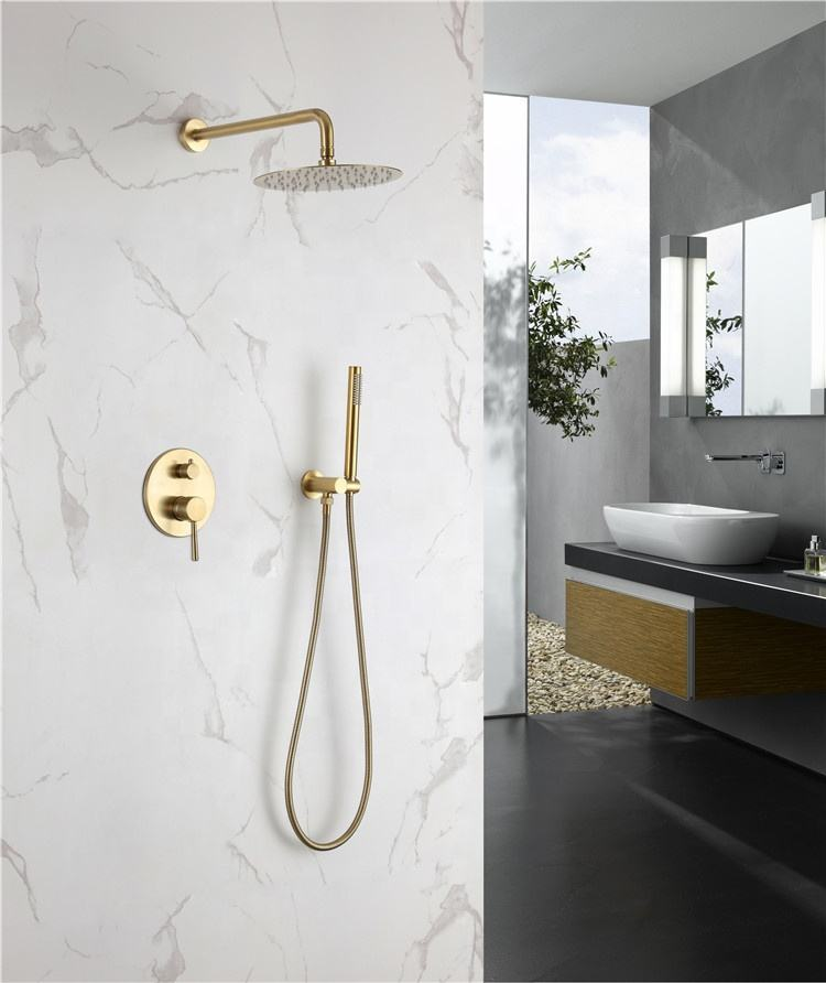 Matte Black Concealed Shower Set
