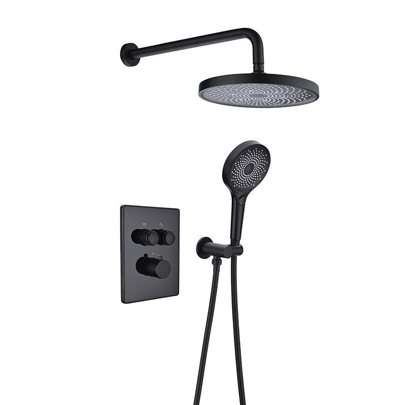 Concealed Luxury Round Thermostatic Shower Set