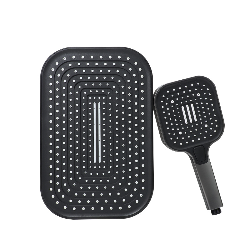 Commercial‑Grade ABS Plastic Handheld Shower Head, 3 Function Filter Rain Spray Hand Held Shower Head