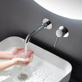 Wall-Mounted Bathtub Faucet with Concealed SUS304 Stainless Steel Body, 2-Hole Bathroom Mixer Tap