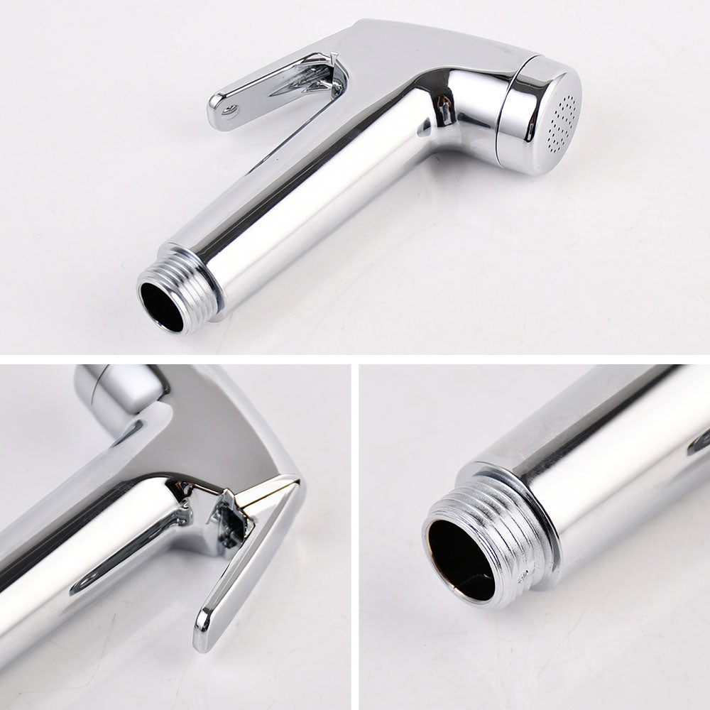 Handheld Bidet Sprayer for Toilet – Chrome ABS Bathroom Hand Held Shattaf Shower Head