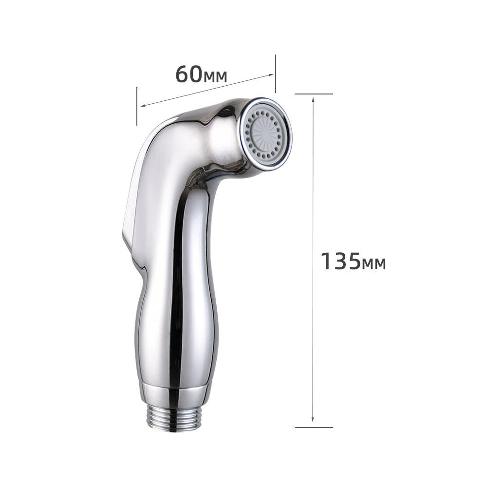 Handheld Bidet Sprayer for Toilet – Chrome ABS Bathroom Hand Held Shattaf Shower Head