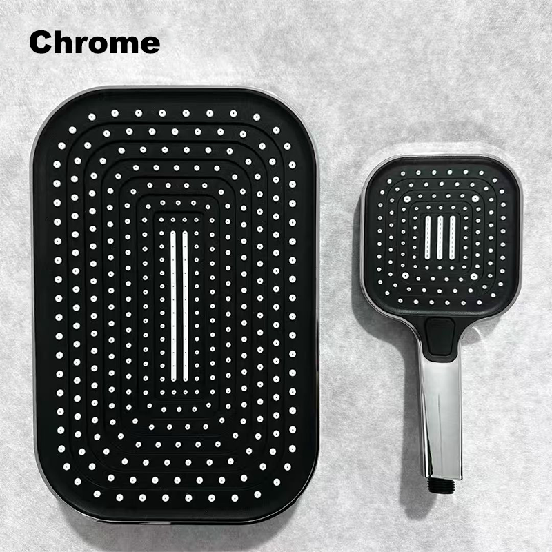 Commercial‑Grade ABS Plastic Handheld Shower Head, 3 Function Filter Rain Spray Hand Held Shower Head