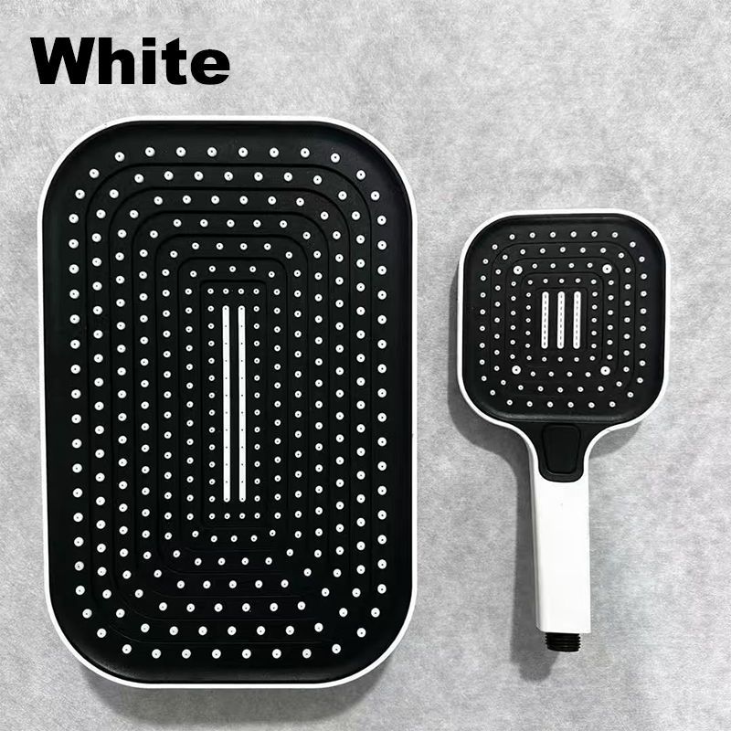 Commercial‑Grade ABS Plastic Handheld Shower Head, 3 Function Filter Rain Spray Hand Held Shower Head