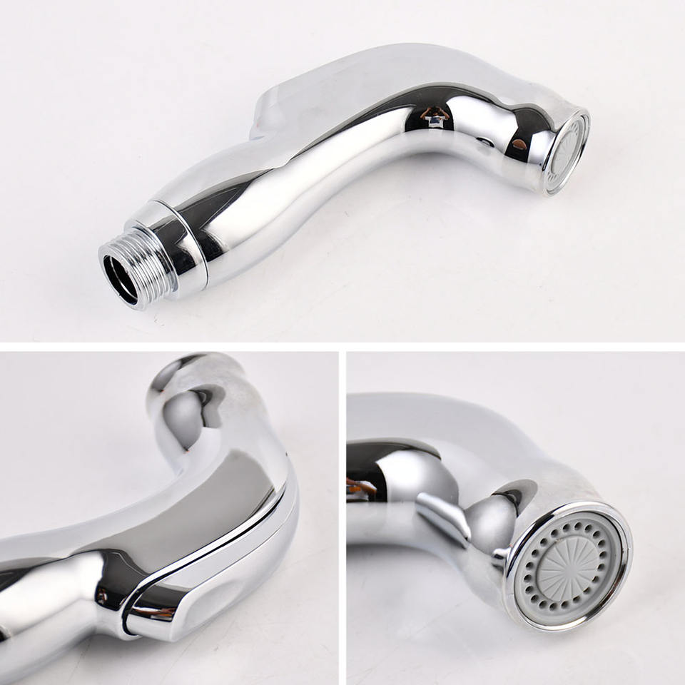 Handheld Bidet Sprayer for Toilet – Chrome ABS Bathroom Hand Held Shattaf Shower Head