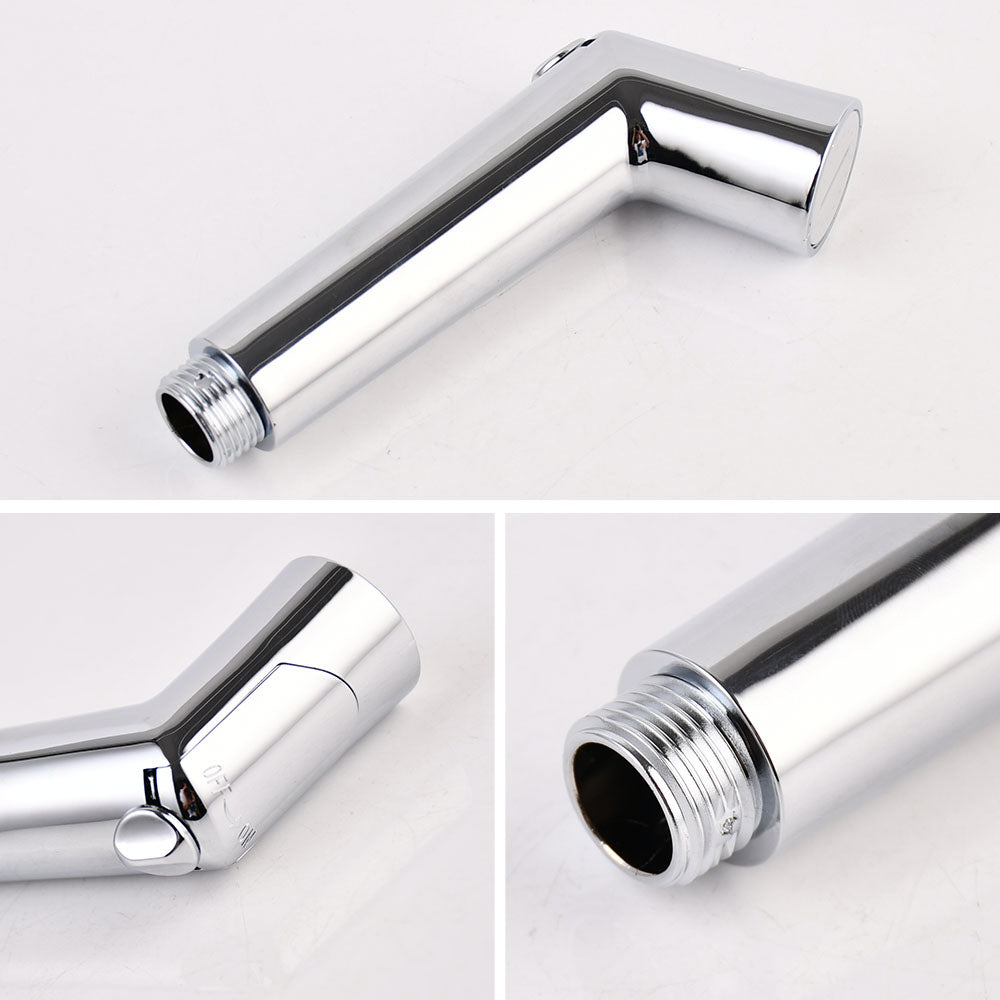 Handheld Bidet Sprayer for Toilet – Chrome ABS Bathroom Hand Held Shattaf Shower Head