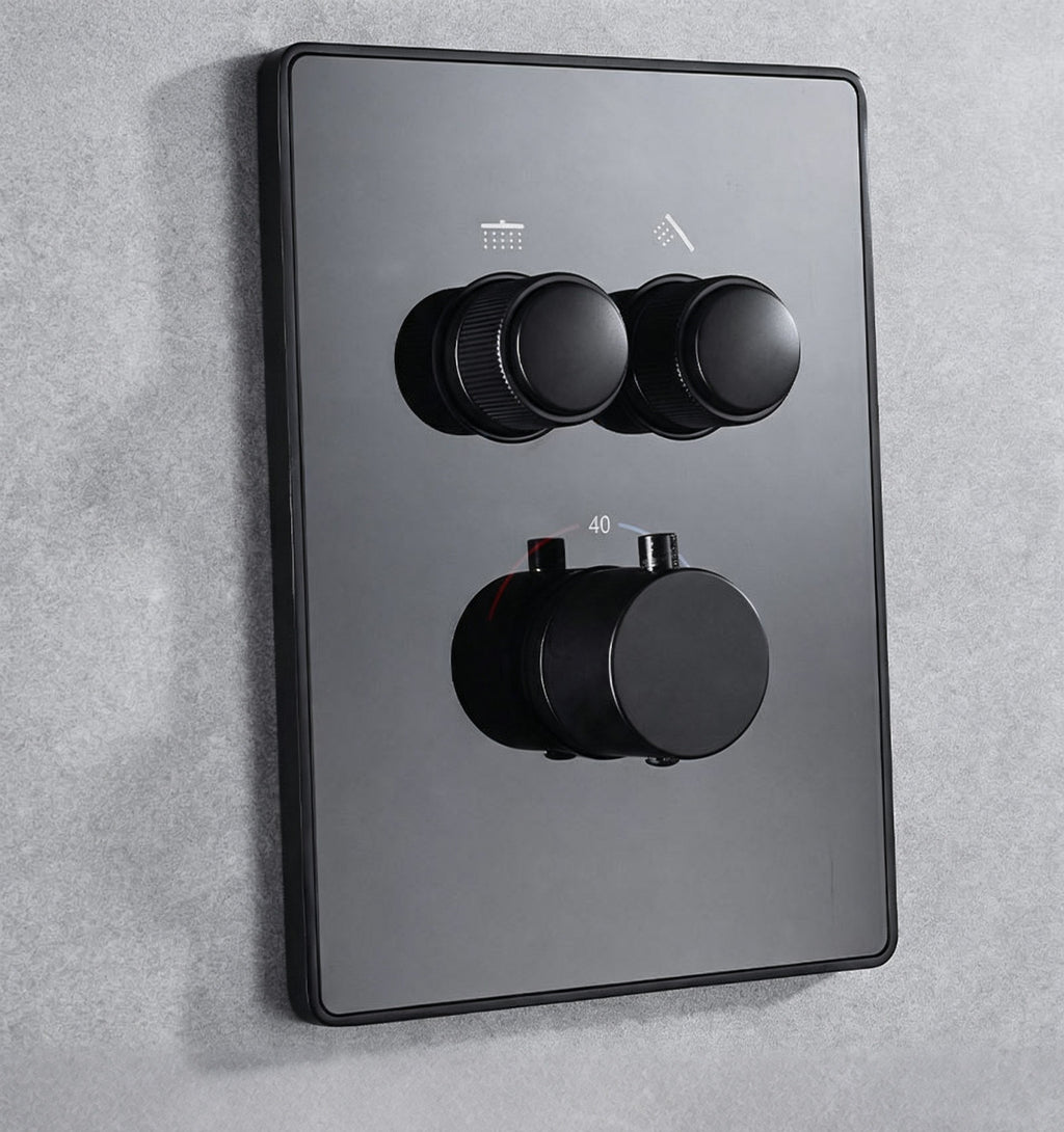 Concealed Luxury Round Thermostatic Shower Set